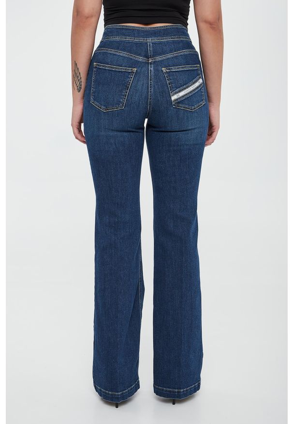 Elisabetta Franchi - Jeansy damskie palazzo ELISABETTA FRANCHI