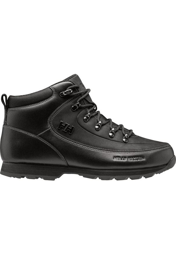 Buty trekkingowe męskie Helly Hansen Forester. Zapięcie: sznurówki. Kolor: czarny. Materiał: tkanina, skóra, materiał, syntetyk. Szerokość cholewki: normalna