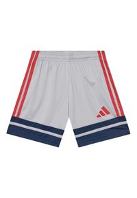 Adidas - adidas Szorty sportowe Squadra 25 JP3416 Szary Regular Fit. Kolor: szary. Materiał: syntetyk. Styl: sportowy