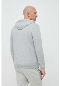 GAP bluza męska kolor szary z kapturem z aplikacją. Okazja: na co dzień. Typ kołnierza: kaptur. Kolor: szary. Wzór: aplikacja. Styl: casual #4