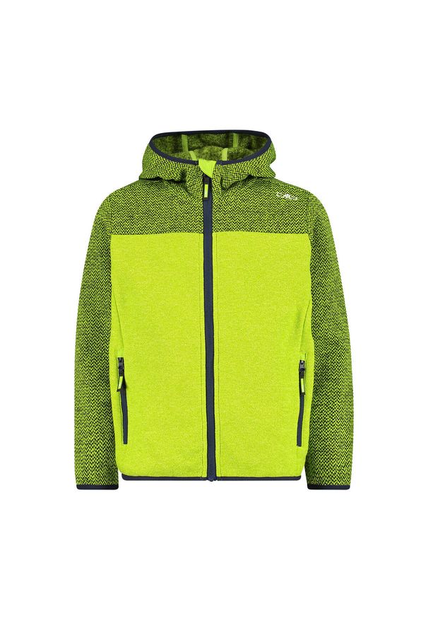 Kurtka z kapturem dla dziecka CMP. Typ kołnierza: kaptur. Kolor: zielony. Materiał: softshell. Styl: sportowy