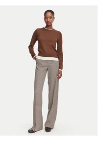 Marella Sweter Prugna 2625366181 Brązowy Regular Fit. Kolor: brązowy. Materiał: wełna #3
