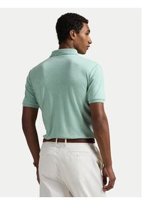 Polo Ralph Lauren Polo 710704319166 Zielony Custom Slim Fit. Typ kołnierza: polo. Kolor: zielony. Materiał: bawełna #5