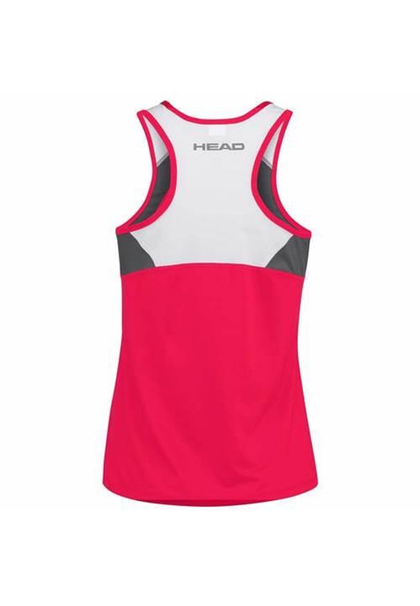Head - Koszulka bez rękawów damska CLUB 22 Tank Top. Kolor: różowy. Materiał: poliester. Długość rękawa: bez rękawów. Sport: tenis