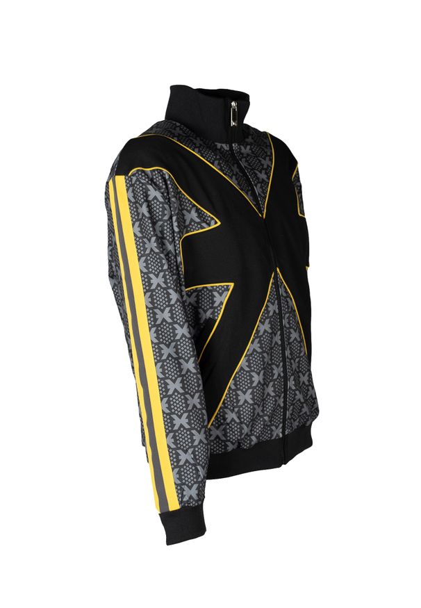 John Richmond Bluza | UMA24170FE | Mężczyzna | Czarny, Żółty, Szary. Okazja: na co dzień. Kolor: żółty, wielokolorowy, czarny, szary. Materiał: bawełna, poliester. Długość: długie. Styl: casual