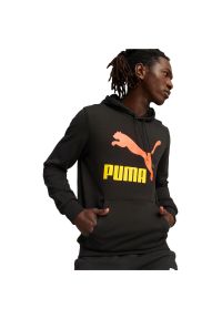 Bluza z kapturem Puma Classics Logo Hoodie S Tr, Mężczyźni. Typ kołnierza: kaptur. Kolor: czarny. Materiał: bawełna, materiał