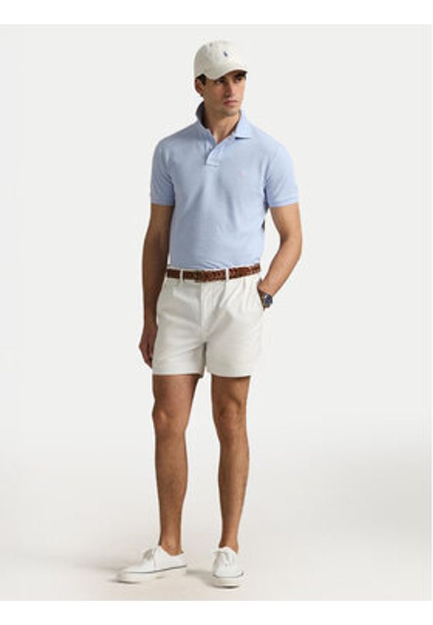 Polo Ralph Lauren Polo 710536856454 Błękitny Slim Fit. Typ kołnierza: polo. Kolor: niebieski. Materiał: bawełna