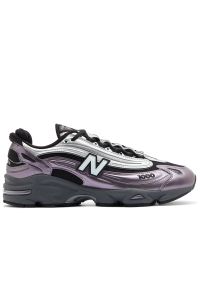Buty unisex New Balance M1000EGY - fioletowe. Kolor: fioletowy. Materiał: materiał, skóra. Szerokość cholewki: normalna #1