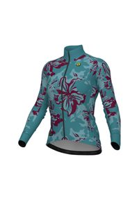 ALÉ CYCLING - Bluza rowerowa damska Alé Cycling PR-E Flower. Kolor: niebieski. Sport: kolarstwo #1