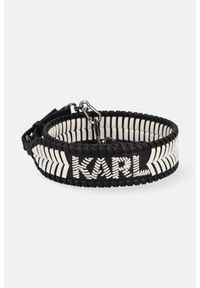 Karl Lagerfeld - Pasek do torebki KARL LAGERFELD. Wzór: haft. Dodatki: z haftem. Materiał: skórzane