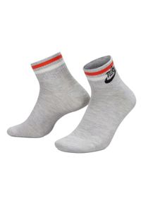 Nike - Skarpety Unisex Dla Dorosłych Essentials Everyday (zestaw 3 Sztuk). Kolor: szary. Sport: turystyka piesza