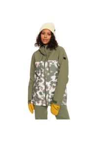 Roxy - Kurtka snowboardowa damska ROXY Stated. Kolor: zielony. Sezon: zima. Sport: snowboard