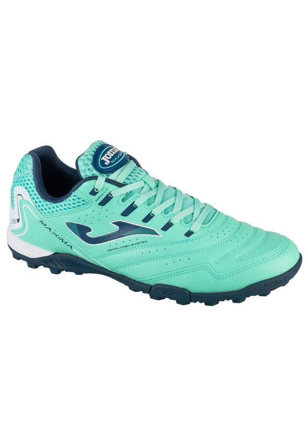 Joma - Buty piłkarskie turfy męskie, Maxima 25 MAXS TF. Kolor: wielokolorowy, niebieski, czarny. Sport: piłka nożna