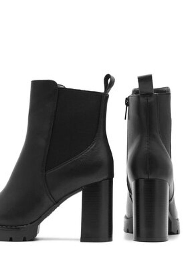 Jenny Fairy Botki WS5068-04 Czarny. Kolor: czarny. Materiał: skóra