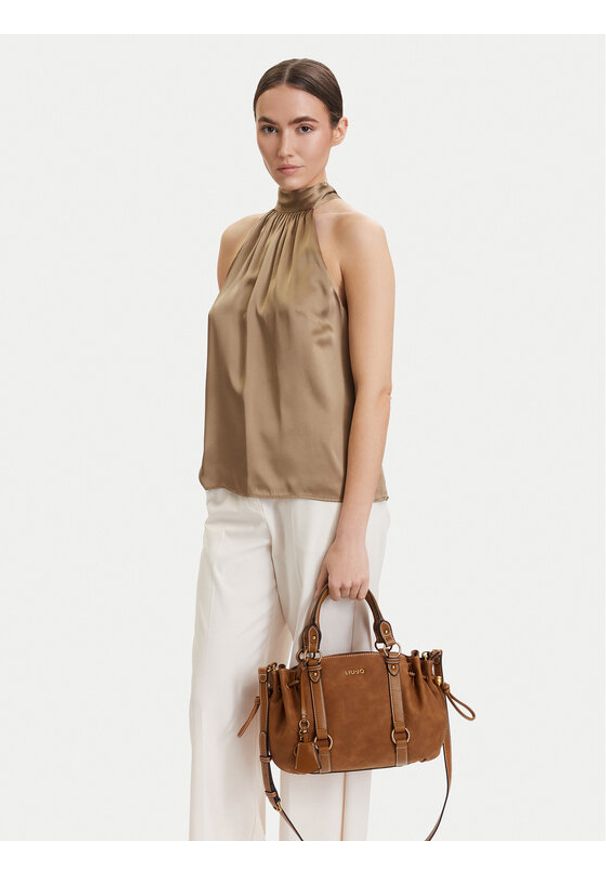 Liu Jo Torebka AA6081 E1116 Brązowy. Kolor: brązowy. Materiał: skórzane