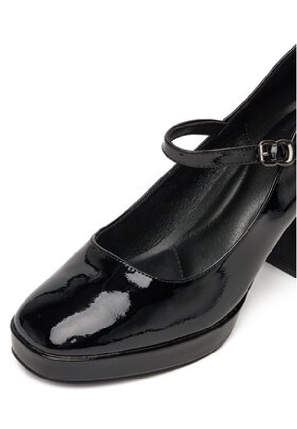 DeeZee Półbuty 3995 Czarny. Kolor: czarny. Materiał: skóra