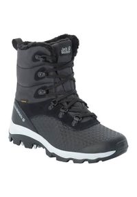Buty trekkingowe damskie Jack Wolfskin Snowcrawler High Texapore. Wysokość cholewki: za kostkę. Zapięcie: sznurówki. Kolor: szary, wielokolorowy. Materiał: materiał, tkanina, skóra. Szerokość cholewki: normalna. Styl: sportowy