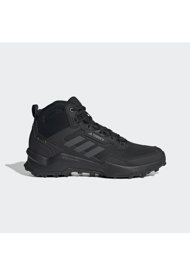 Adidas - Terrex AX4 Mid GORE-TEX Hiking Shoes. Kolor: czarny, szary, wielokolorowy. Materiał: materiał. Technologia: Gore-Tex. Model: Adidas Terrex