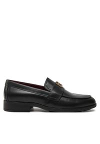 TOMMY HILFIGER - Tommy Hilfiger Lordsy Th Leather Classic Loafer FW0FW07961 Czarny. Kolor: czarny. Materiał: skóra