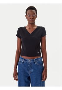 Calvin Klein Jeans T-Shirt LV047C910G Czarny Regular Fit. Kolor: czarny. Materiał: bawełna