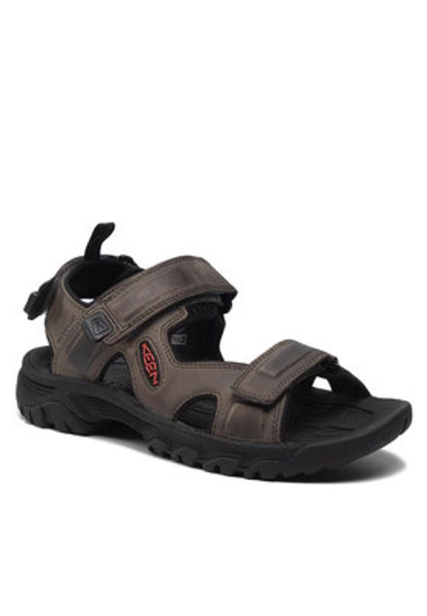 keen - Keen Sandały Targhe III Open Toe Sandal 1022424 Szary. Nosek buta: otwarty. Kolor: szary. Materiał: nubuk, skóra