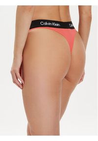 Calvin Klein Swimwear Dół od bikini KW0KW02352 Różowy. Kolor: pomarańczowy. Materiał: syntetyk #4