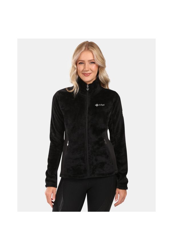 Damska warstwa środkowa z polaru włochatego Kilpi SKATHI-W. Kolor: czarny. Materiał: polar. Sezon: zima. Sport: narciarstwo