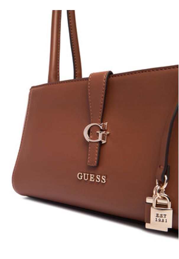 Guess Torebka Carrie HWVG98 96080 Brązowy. Kolor: brązowy. Materiał: skórzane