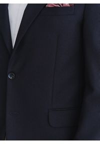 Pako Lorente - PAKO LORENTE - Wełniana marynarka w kolorze granatowym. Kolor: niebieski. Materiał: wełna #10