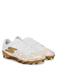 skechers - Skechers Buty do piłki nożnej Skechers Gold Fg- 252017/WBGD Biały. Kolor: biały. Materiał: skóra #5