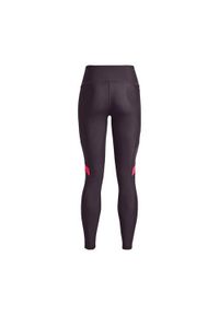 Legginsy treningowe damskie Under Armour 1378753541. Kolor: fioletowy. Materiał: dresówka