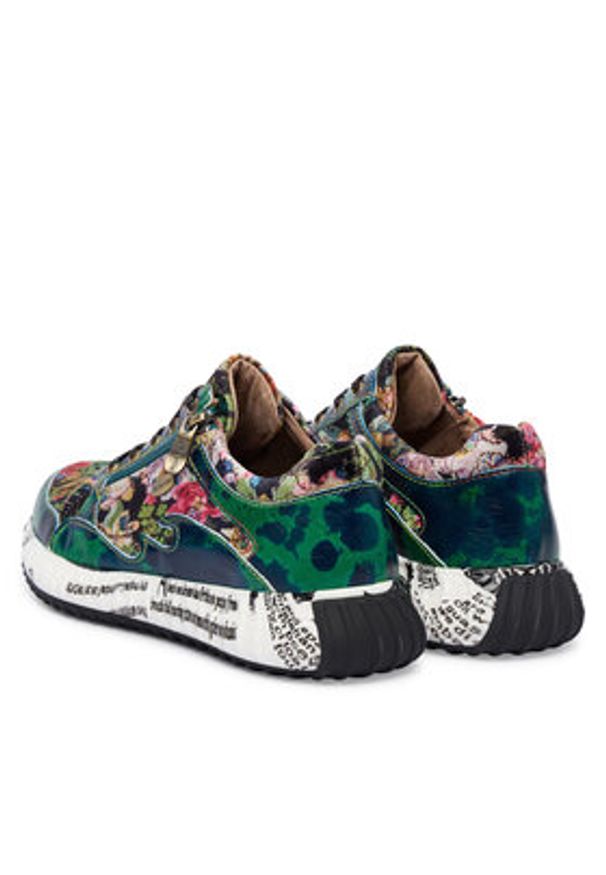 Laura Vita Sneakersy Burton 91 Zielony. Kolor: zielony. Materiał: skóra