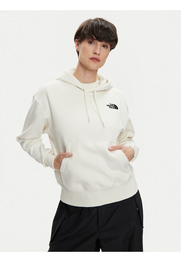 The North Face Bluza Essential NF0A7ZJD Écru Relaxed Fit. Materiał: bawełna