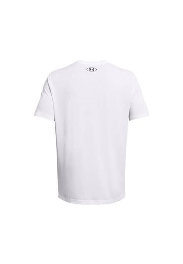 Koszulka sportowa męska Under Armour 1382911100. Kolor: biały. Długość rękawa: krótki rękaw. Długość: krótkie. Sport: fitness