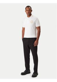 Versace Jeans Couture Polo 80GAGT03 CJ01T Biały Regular Fit. Typ kołnierza: polo. Kolor: biały. Materiał: bawełna #3