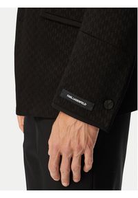 Karl Lagerfeld - KARL LAGERFELD Marynarka Glory 155220 563115 Czarny Regular Fit. Typ kołnierza: dekolt w karo. Kolor: czarny. Materiał: syntetyk #3
