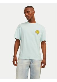 Jack & Jones - Jack&Jones T-Shirt Jorfrutti 12256926 Niebieski Wide Fit. Kolor: niebieski. Materiał: bawełna