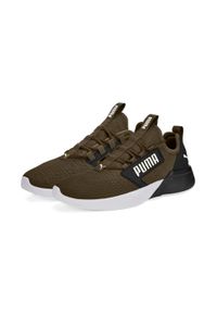 Buty fitness męskie Puma Retaliate Block oliwkowe. Kolor: oliwkowy. Sport: fitness