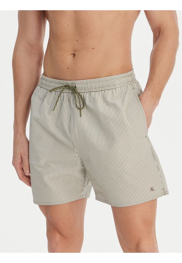 Calvin Klein Swimwear Szorty kąpielowe LV00N61040 Zielony. Kolor: zielony. Materiał: syntetyk