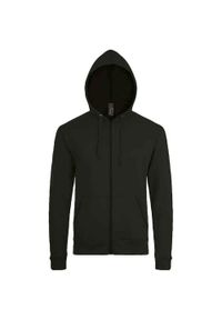 SOL'S - Bluza Z Kapturem Dla Dorosłych Unisex Stone. Typ kołnierza: kaptur. Kolor: czarny #1