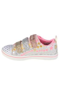 skechers - Buty do chodzenia dziewczęce, Skechers Sparkle Rayz-Star Blast. Kolor: biały, różowy, żółty, wielokolorowy. Sport: turystyka piesza