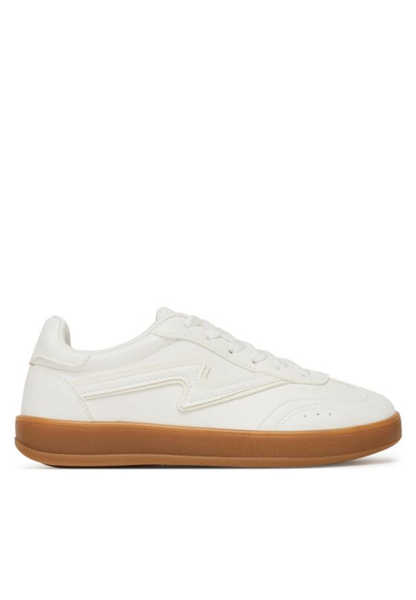 DeeZee Sneakersy AM25219 Biały. Kolor: biały. Materiał: skóra