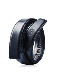 Betlewski - Wymienny pas bez klamry C35 ELITE Granatowy 130. Kolor: niebieski. Materiał: skóra. Wzór: paski #1