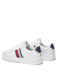 TOMMY HILFIGER - Tommy Hilfiger Sneakersy Supercup Lth Stripes Ess FM0FM04895 Biały. Kolor: biały #3