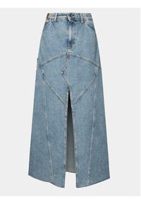Replay Spódnica jeansowa W9933.000.108 69B Niebieski Regular Fit. Kolor: niebieski. Materiał: bawełna