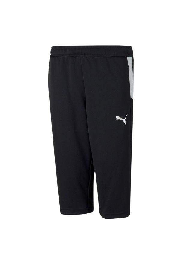 Spodnie dziecięce 3/4 Puma Team Liga Training. Kolor: czarny, wielokolorowy, biały. Sport: fitness, piłka nożna