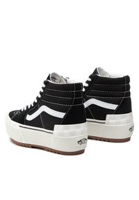 Vans Sneakersy Sk8-Hi Stacked VN0A4BTW5ZN1 Czarny. Kolor: czarny. Materiał: zamsz, skóra. Model: Vans SK8 #8