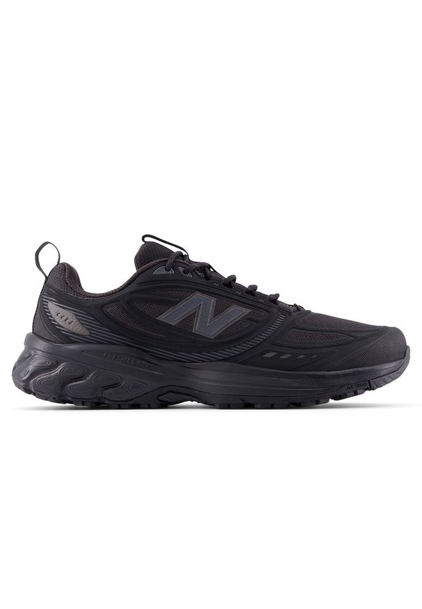Buty męskie New Balance 410 v9 M4105FS – czarne. Zapięcie: sznurówki. Kolor: czarny. Materiał: materiał. Szerokość cholewki: normalna. Sport: fitness