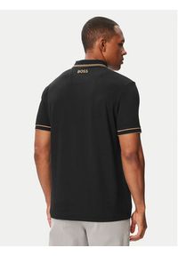 BOSS Polo Paddy_The_Open-26 50566997 Czarny Regular Fit. Typ kołnierza: polo. Kolor: czarny. Materiał: bawełna #5