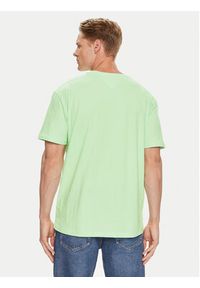 Tommy Jeans T-Shirt Linear Logo DM0DM17993 Zielony Regular Fit. Kolor: zielony. Materiał: bawełna #4